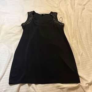 Little black free with beaded shoulder straps